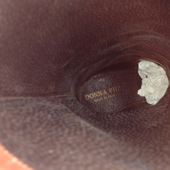 Donna pui tall brown leather boots made in Italy size 37 - Picture 16 of 16